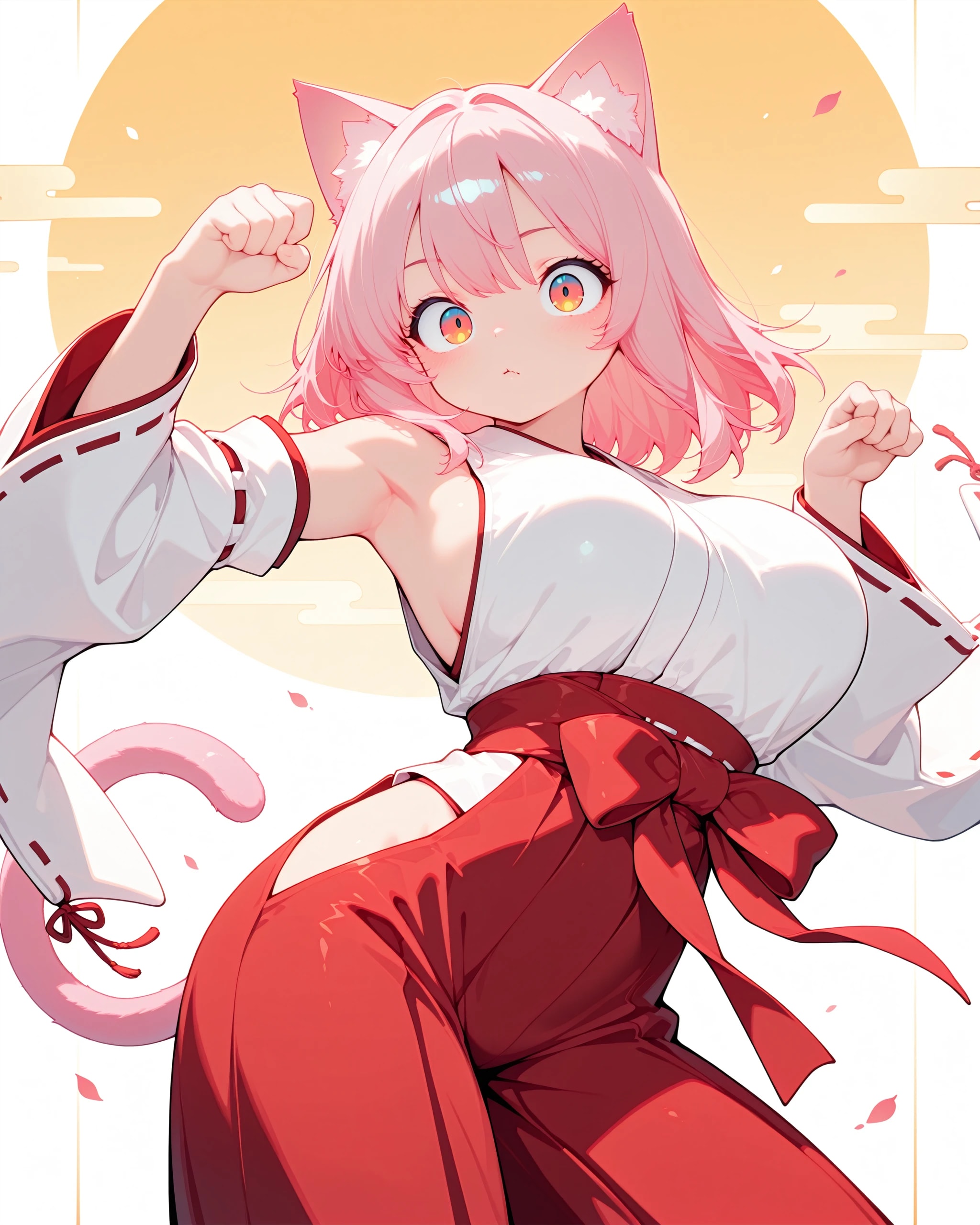 腋巫女衣装の猫耳さん | の人気AIイラスト・グラビア