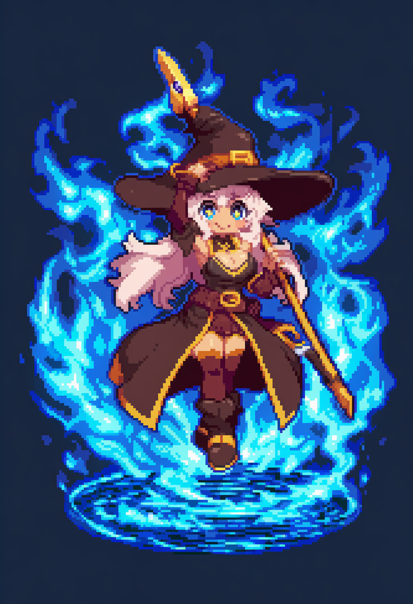 ドット絵魔女_2025/09/20 | の人気AIイラスト・グラビア