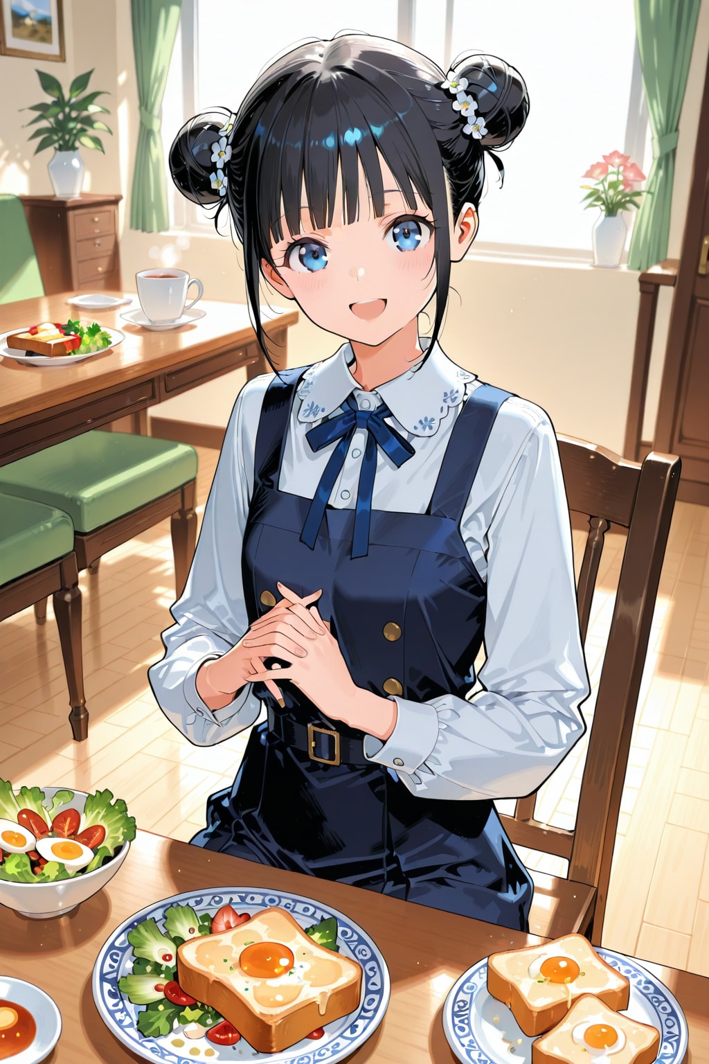 おだんごちゃん🍡✨と朝ごはん🍚✨　4/27 | の人気AIイラスト・グラビア
