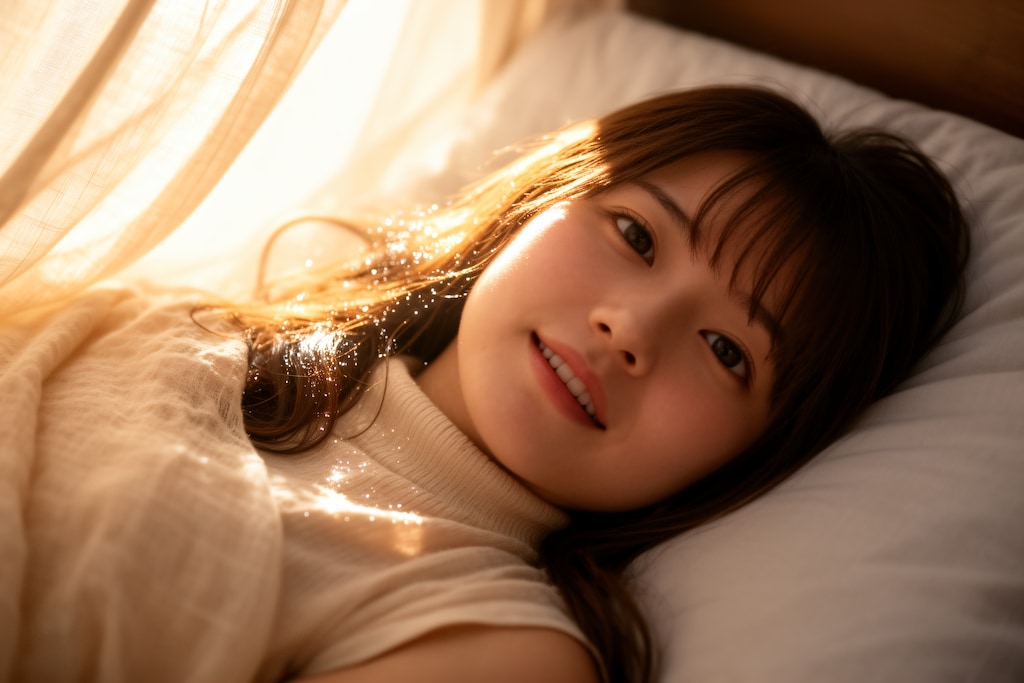 朝のベッド