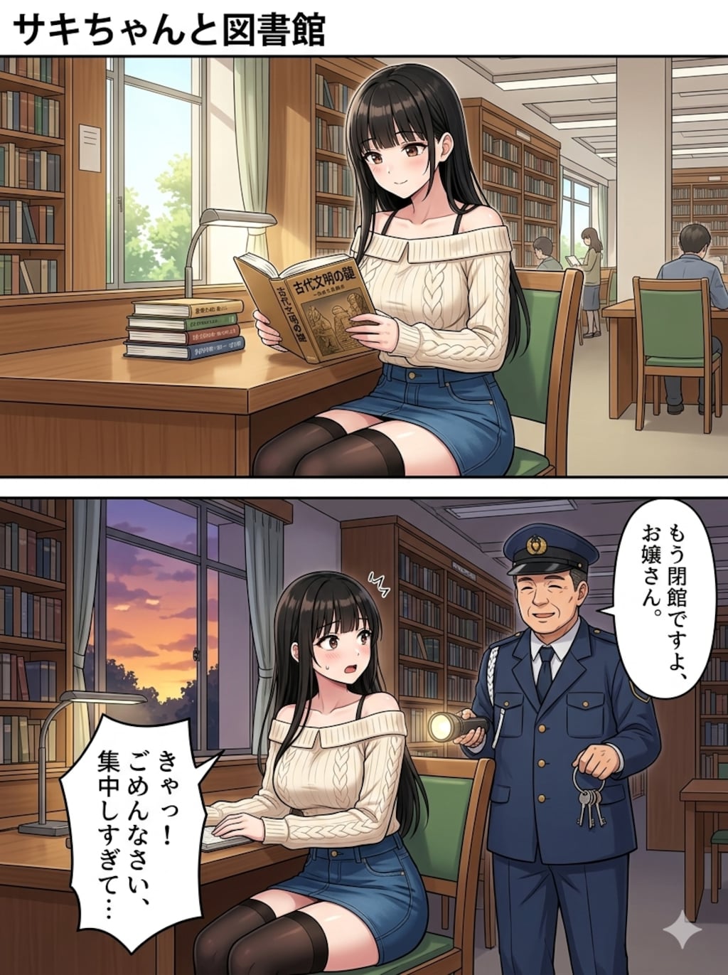 サキちゃんと図書館