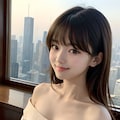 お姉さんの綺麗なデコルテ 2枚目