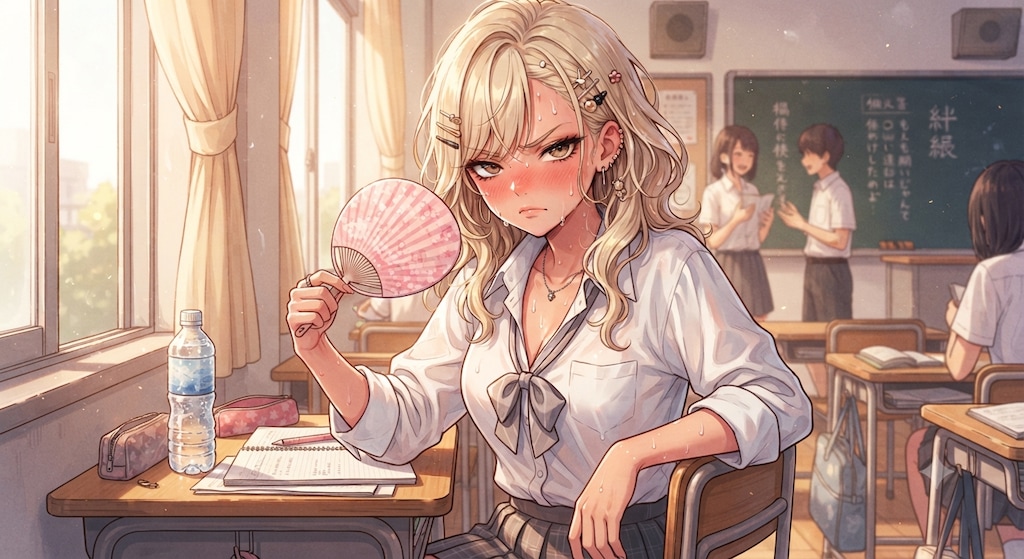 うちわだけじゃ…あちーんだよっ！