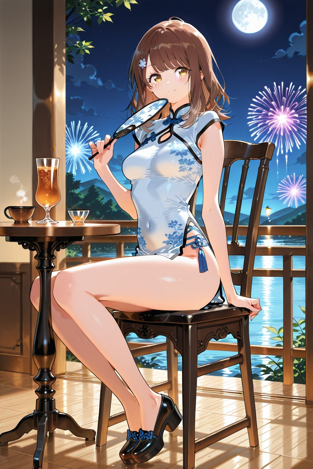 チャイナ服の心実