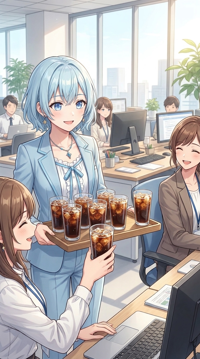 新人はお茶くみから