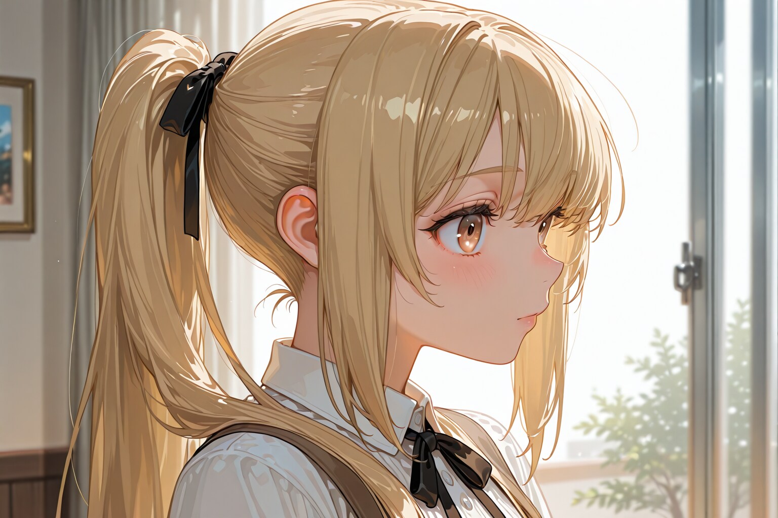 キンパツポニーテールガール | の人気AIイラスト・グラビア