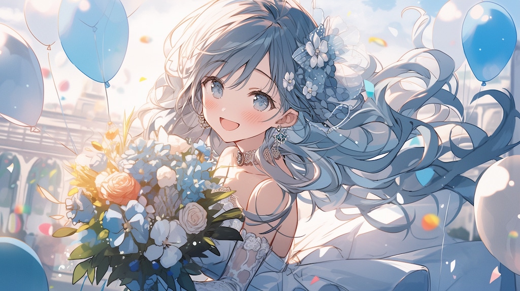 青髪の花嫁と風船の約束
