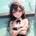 水とメイドさん 3枚目