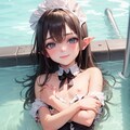 水とメイドさん 4枚目