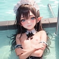水とメイドさん 5枚目