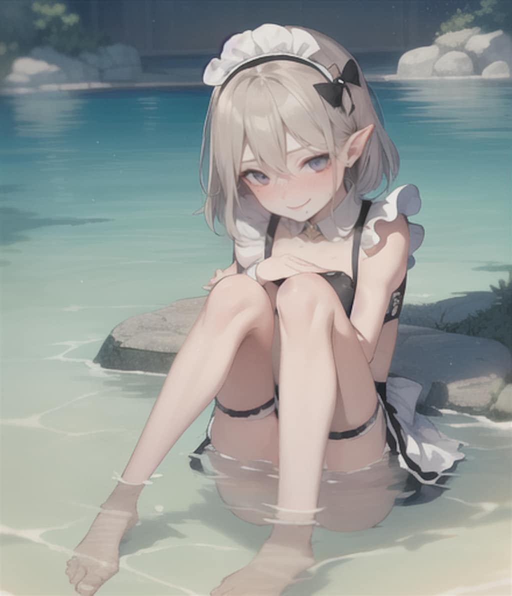 水とメイドさん