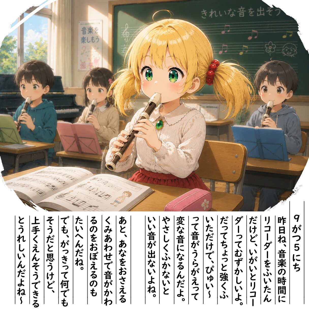 【絵日記】りこーだーのじゅぎょうです | の人気AIイラスト・グラビア