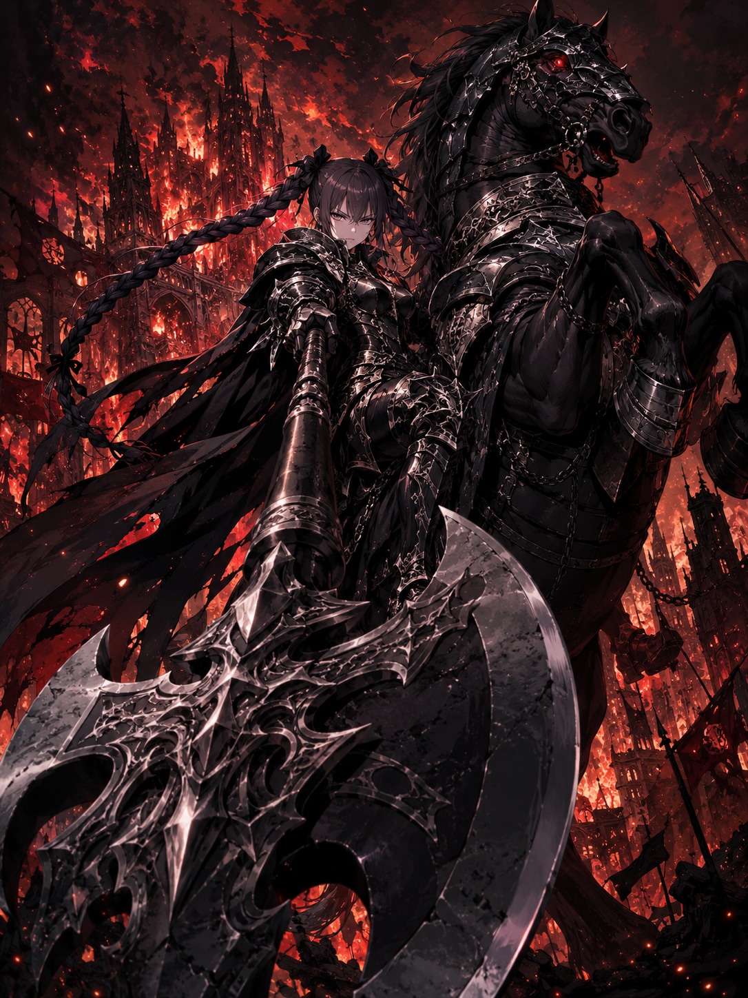 小柄な暗黒騎士