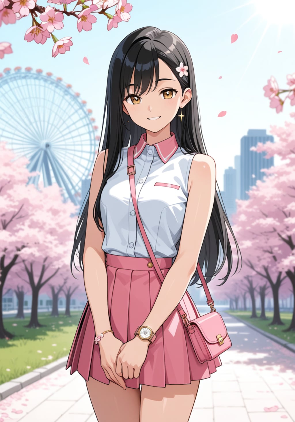さくらと横浜デート。近くで見るとけっこう胸大きいかも……