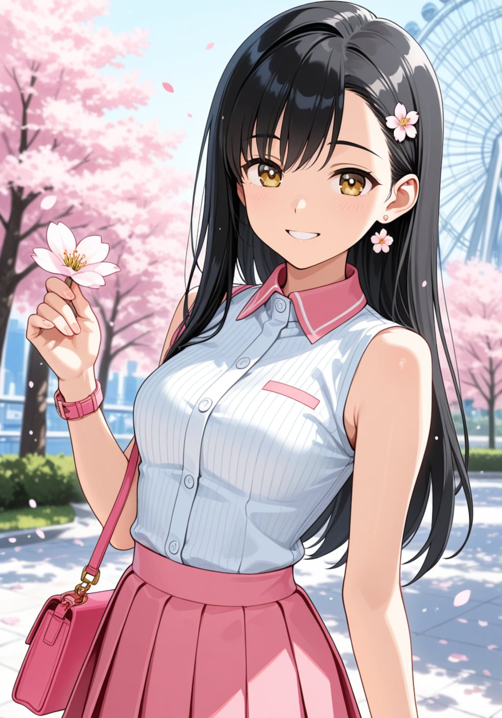 さくらと横浜デート。近くで見るとけっこう胸大きいかも……
