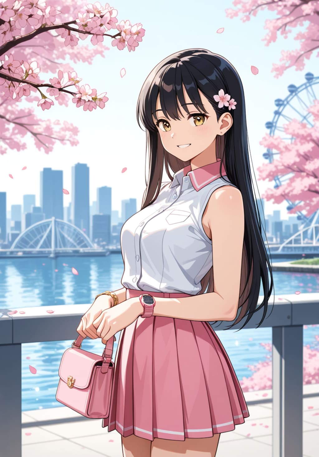 さくらと横浜デート。近くで見るとけっこう胸大きいかも……