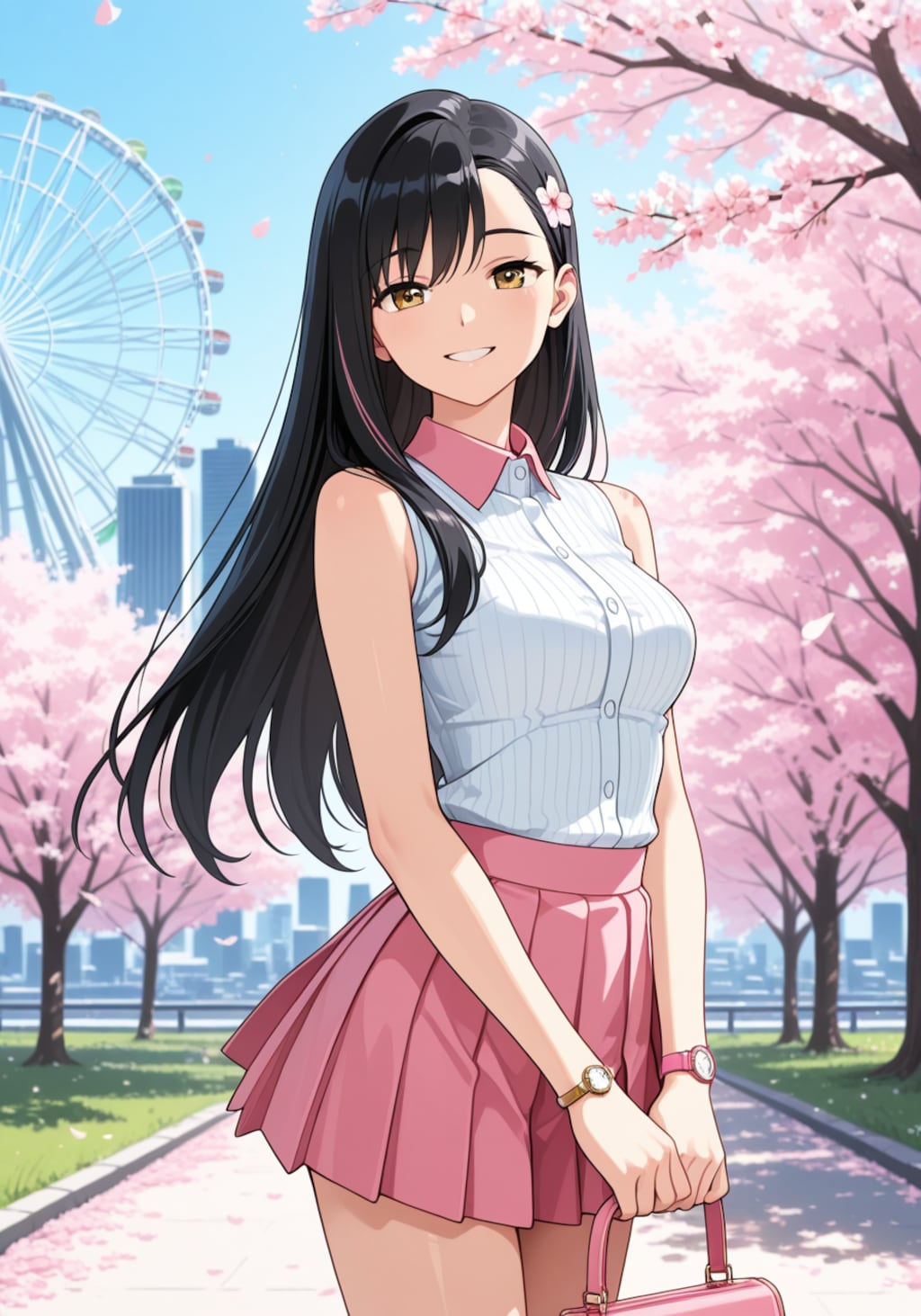 さくらと横浜デート。近くで見るとけっこう胸大きいかも……