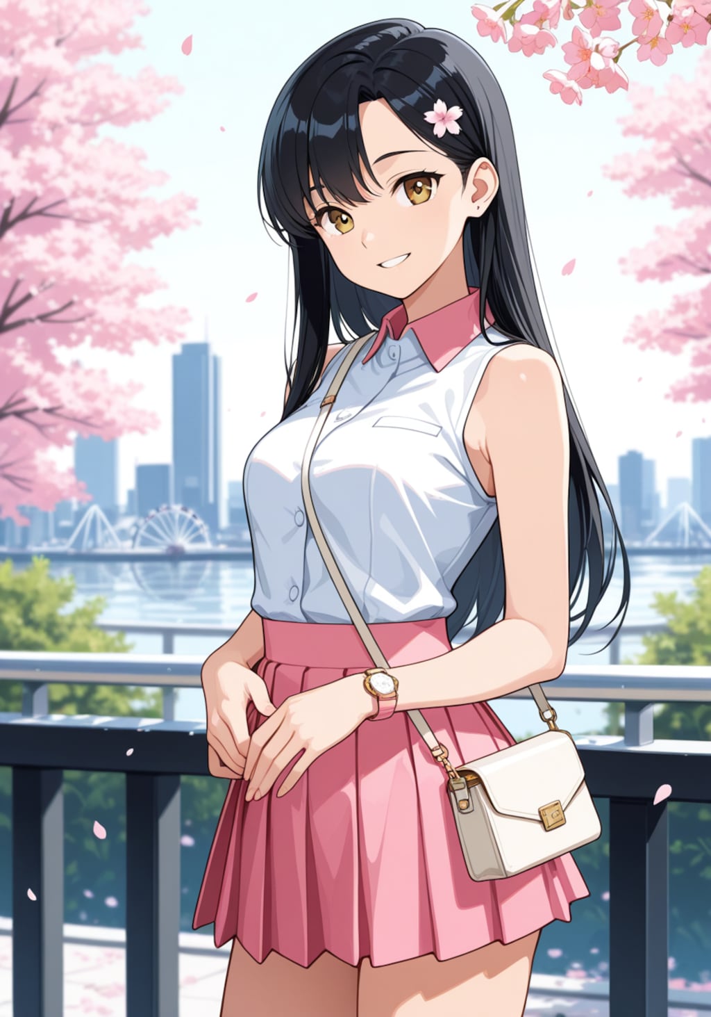 さくらと横浜デート。近くで見るとけっこう胸大きいかも……