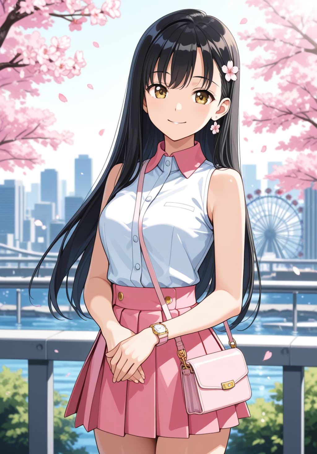 さくらと横浜デート。近くで見るとけっこう胸大きいかも……