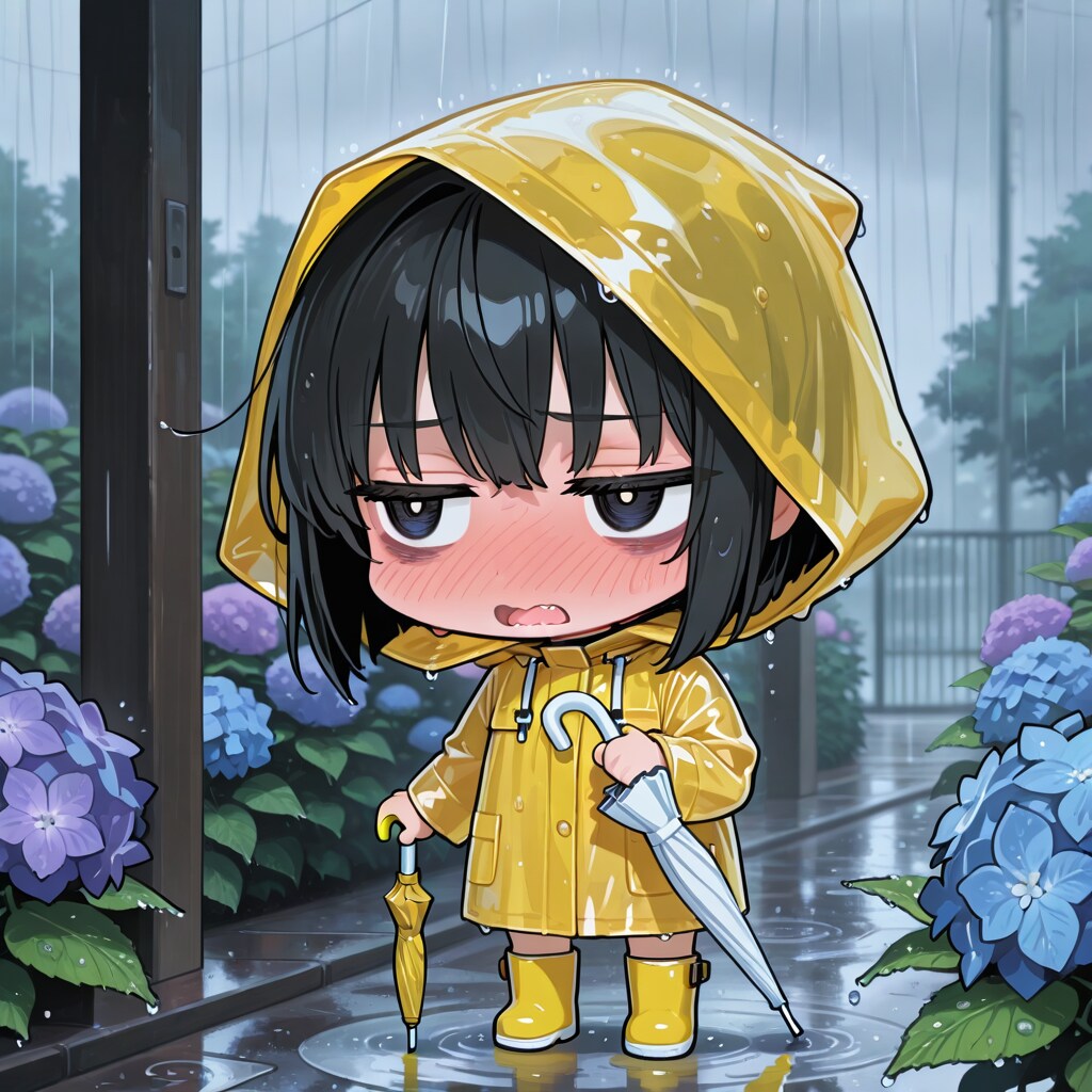 にいちゃん…かさもってきたよぅ…？