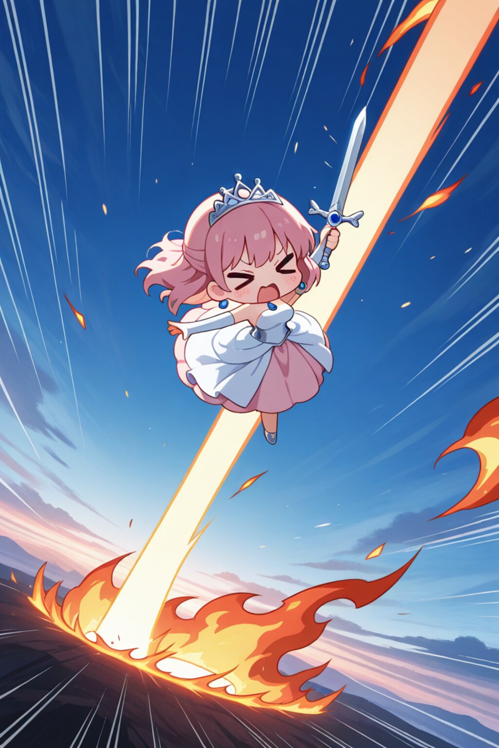 技が制御不能になった姫様