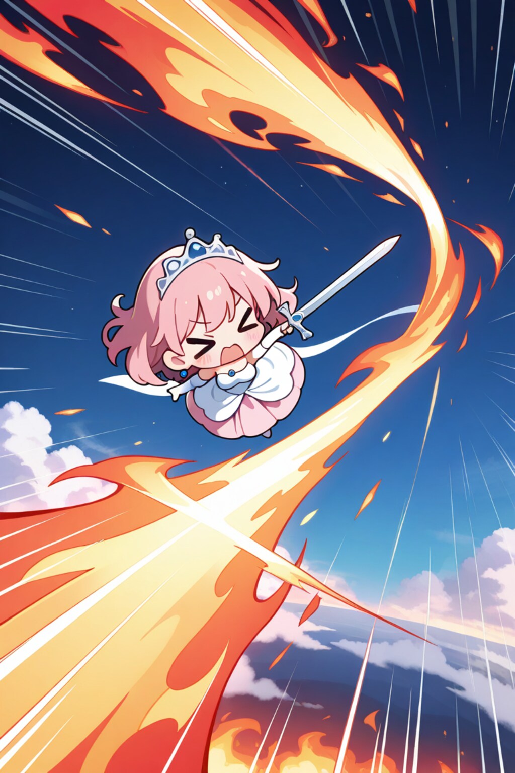 技が制御不能になった姫様