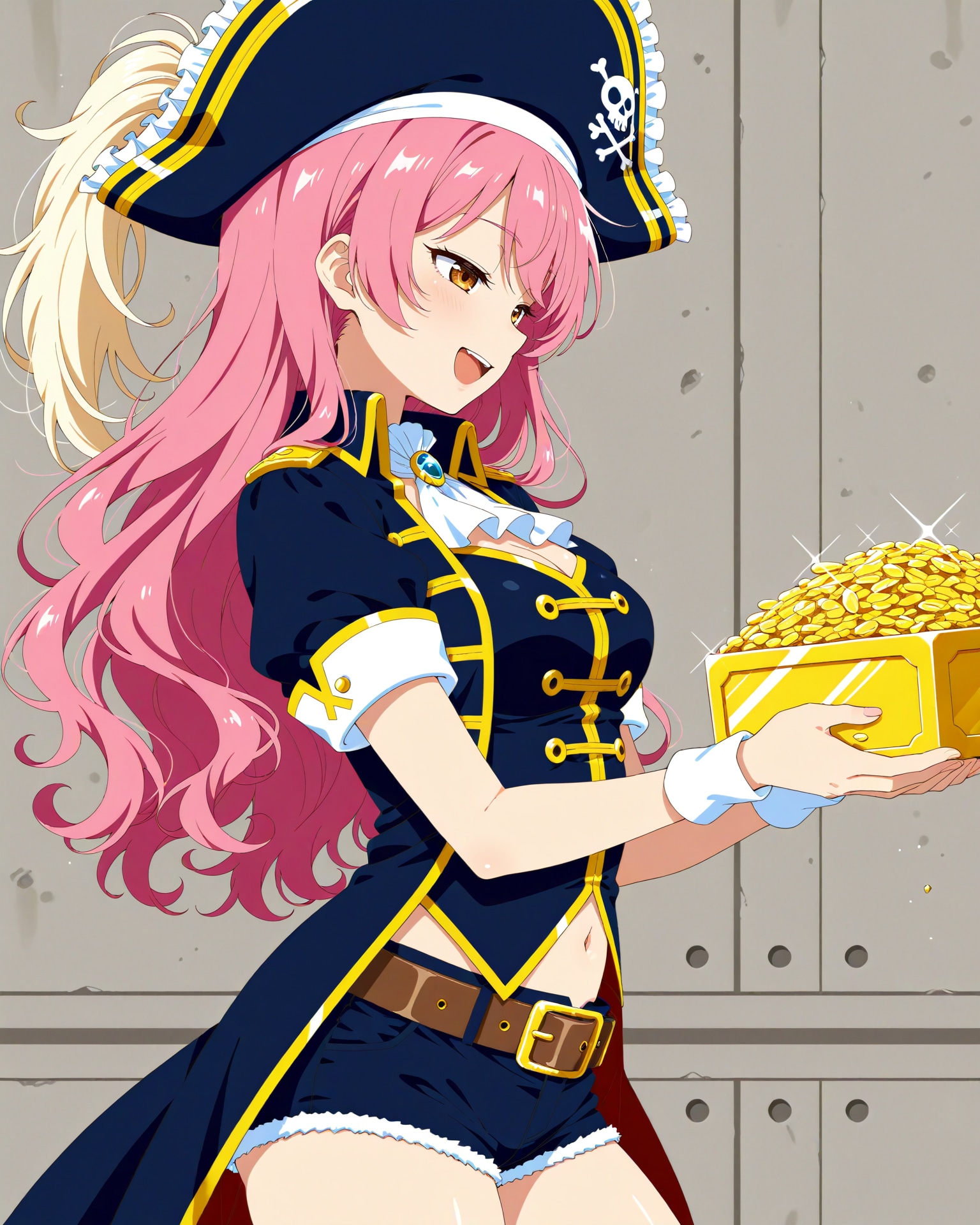 お宝を手にする女海賊 | の人気AIイラスト・グラビア