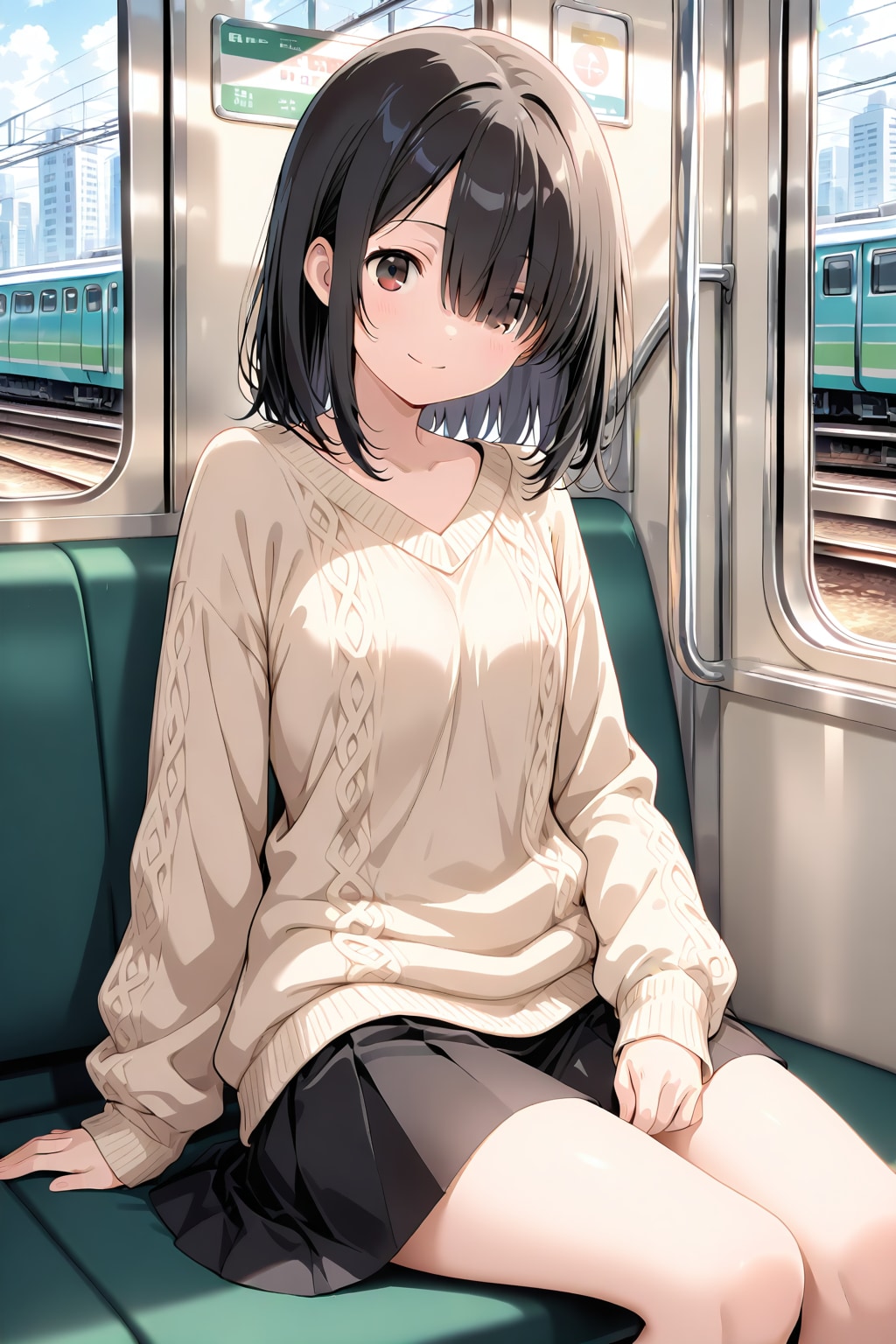 めかくれ女子＃３６ | の人気AIイラスト・グラビア