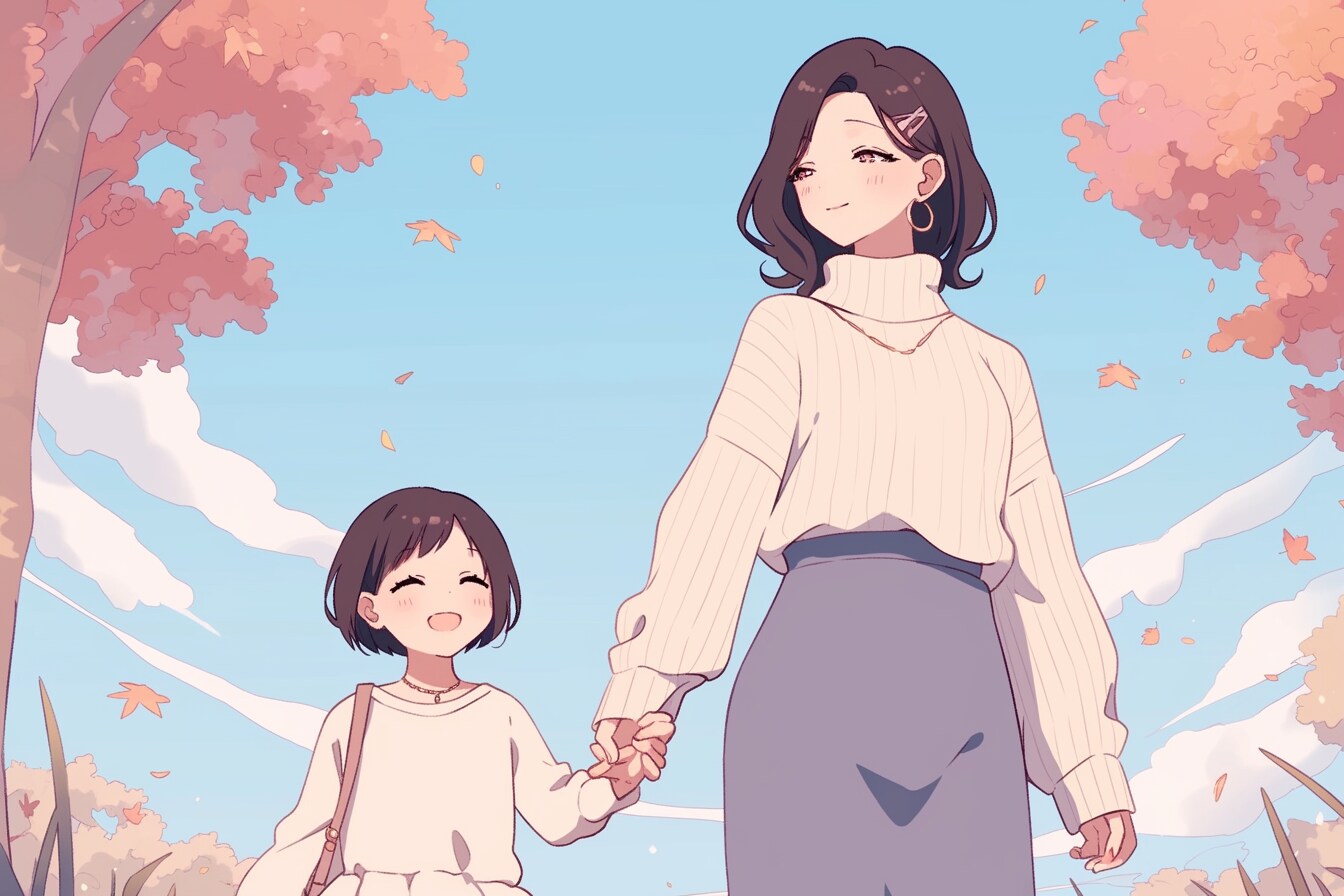 母と娘438 | の人気AIイラスト・グラビア