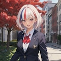 カラフルショートヘアJK（女子高生） 7枚目
