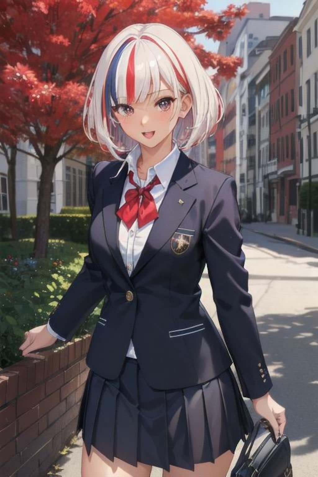 カラフルショートヘアJK（女子高生）