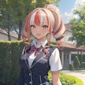 カラフルショートヘアJK（女子高生） 12枚目