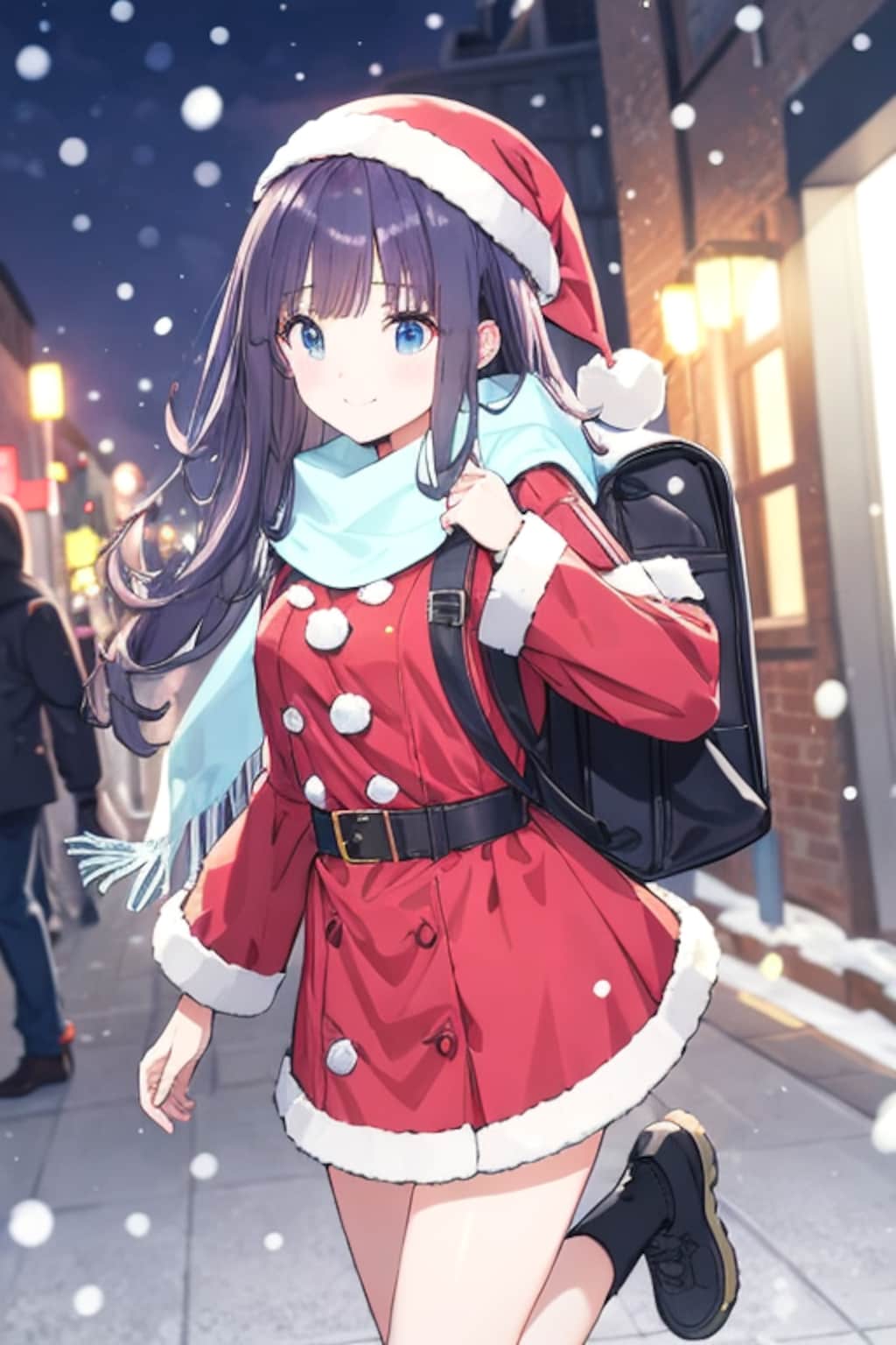 サンタコスプレの彼女