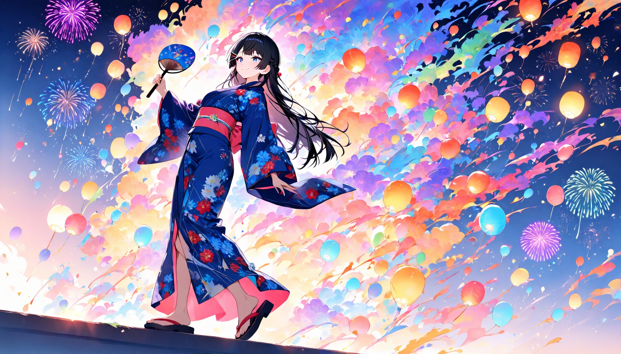 夏祭り - 月ノ美兎（捏造衣装）/ にじさんじ