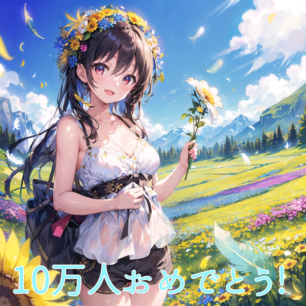 祝10万人記念イラスト！