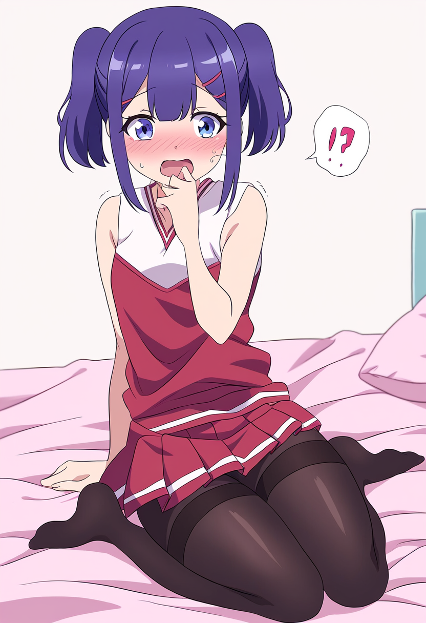 恥ずかしがるチアガール (2)