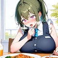 エロい顔で色々食べるメイドさん 8枚目