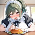 エロい顔で色々食べるメイドさん 6枚目