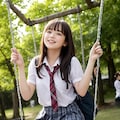 ブランコ女子 2枚目