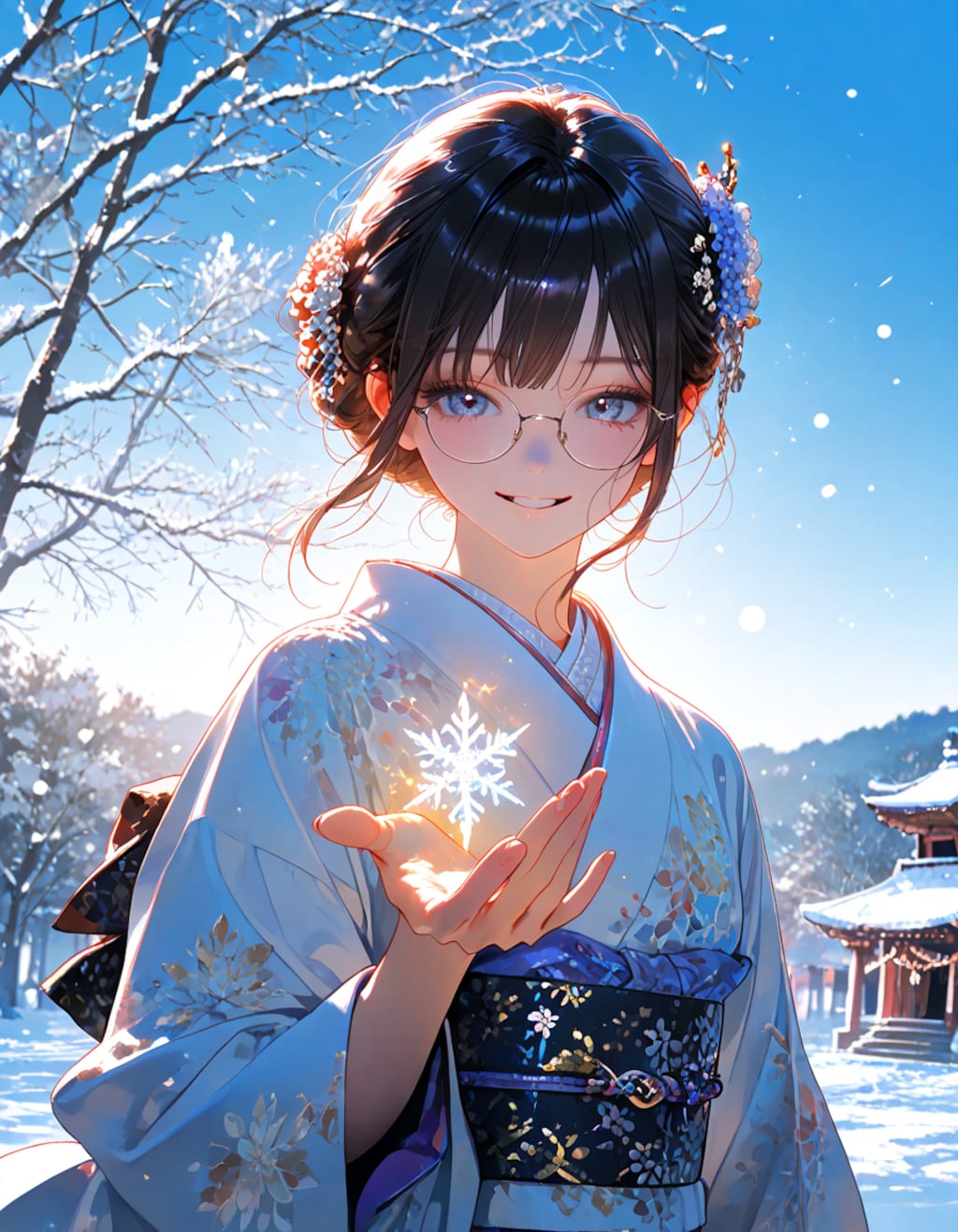 お正月の最高の笑顔