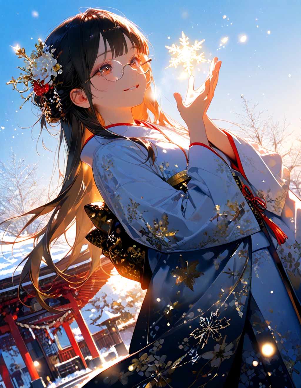 お正月の最高の笑顔