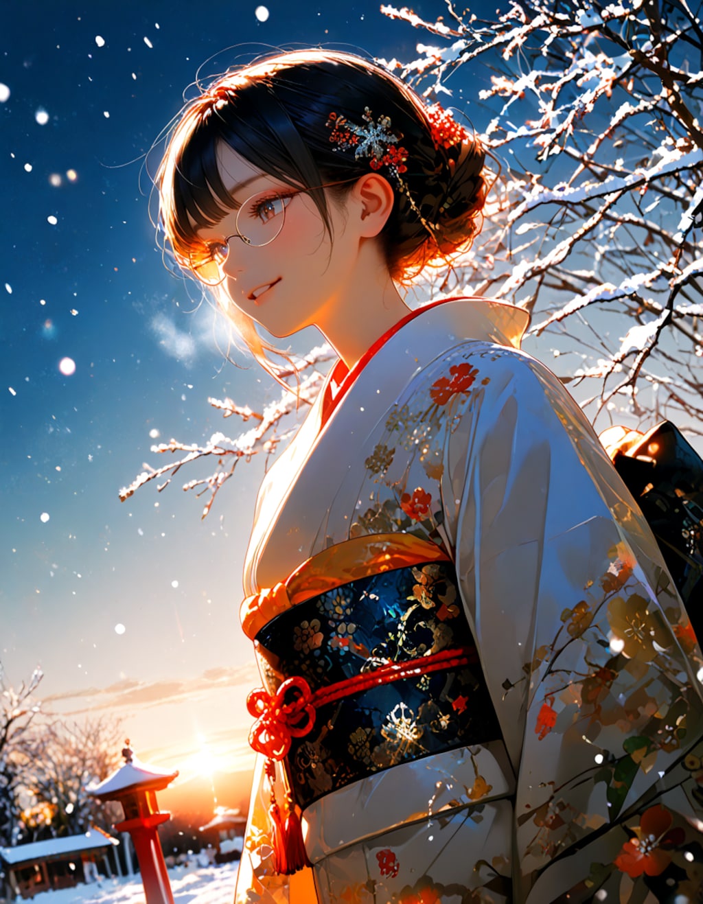 お正月の最高の笑顔