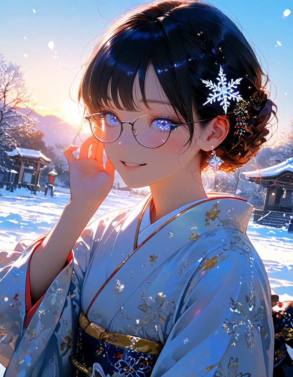 お正月の最高の笑顔