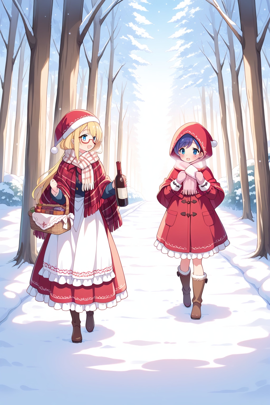 遅いよ赤ずきん！