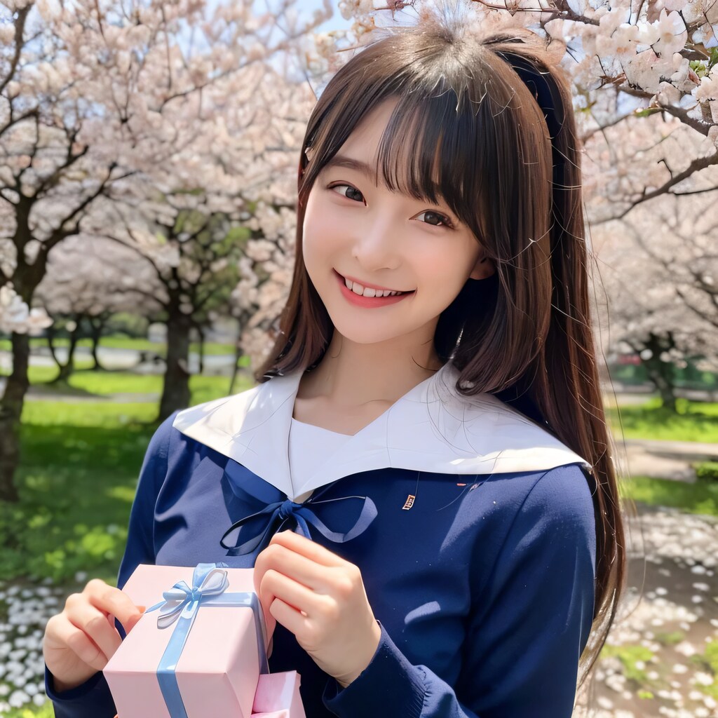 黒髪ロングでセーラー服の美女２１