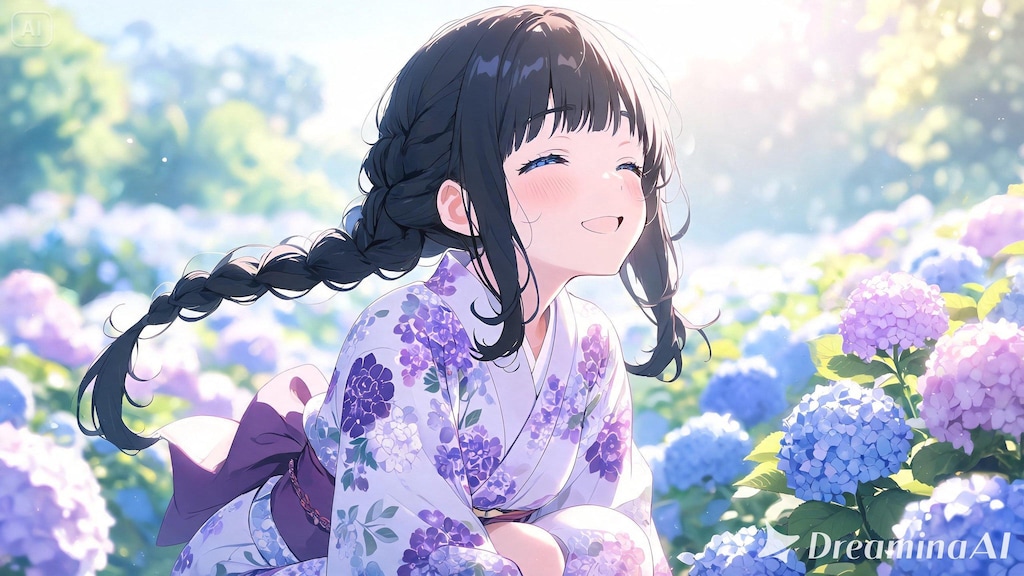 姫カットの紫陽花姫２。