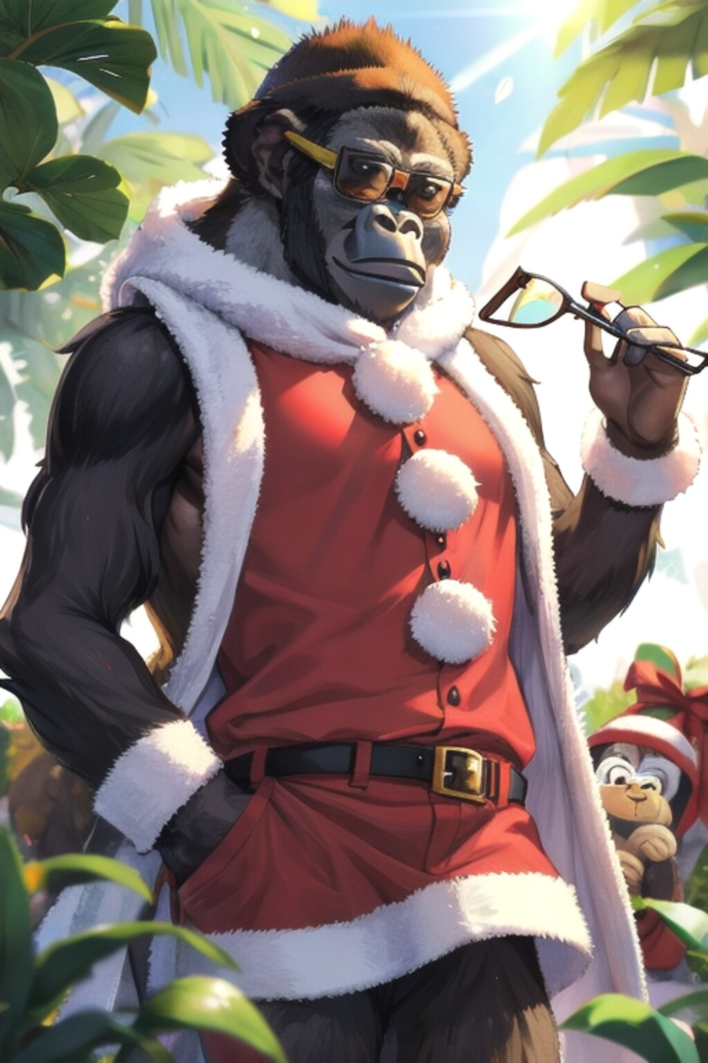 【動物】ジャングルだってクリスマスだぜぇ〜✨