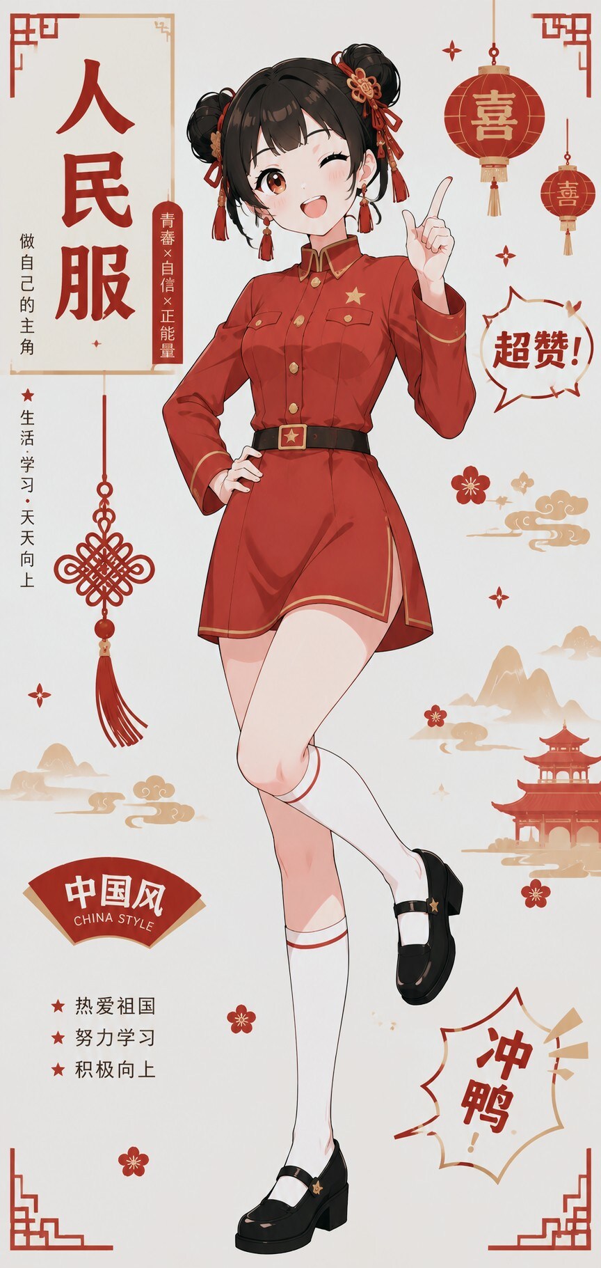 人民服お姉やん🇨🇳02 | の人気AIイラスト・グラビア