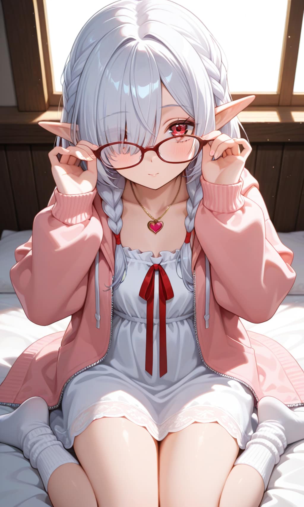 眼鏡三つ編みのシロネさん
