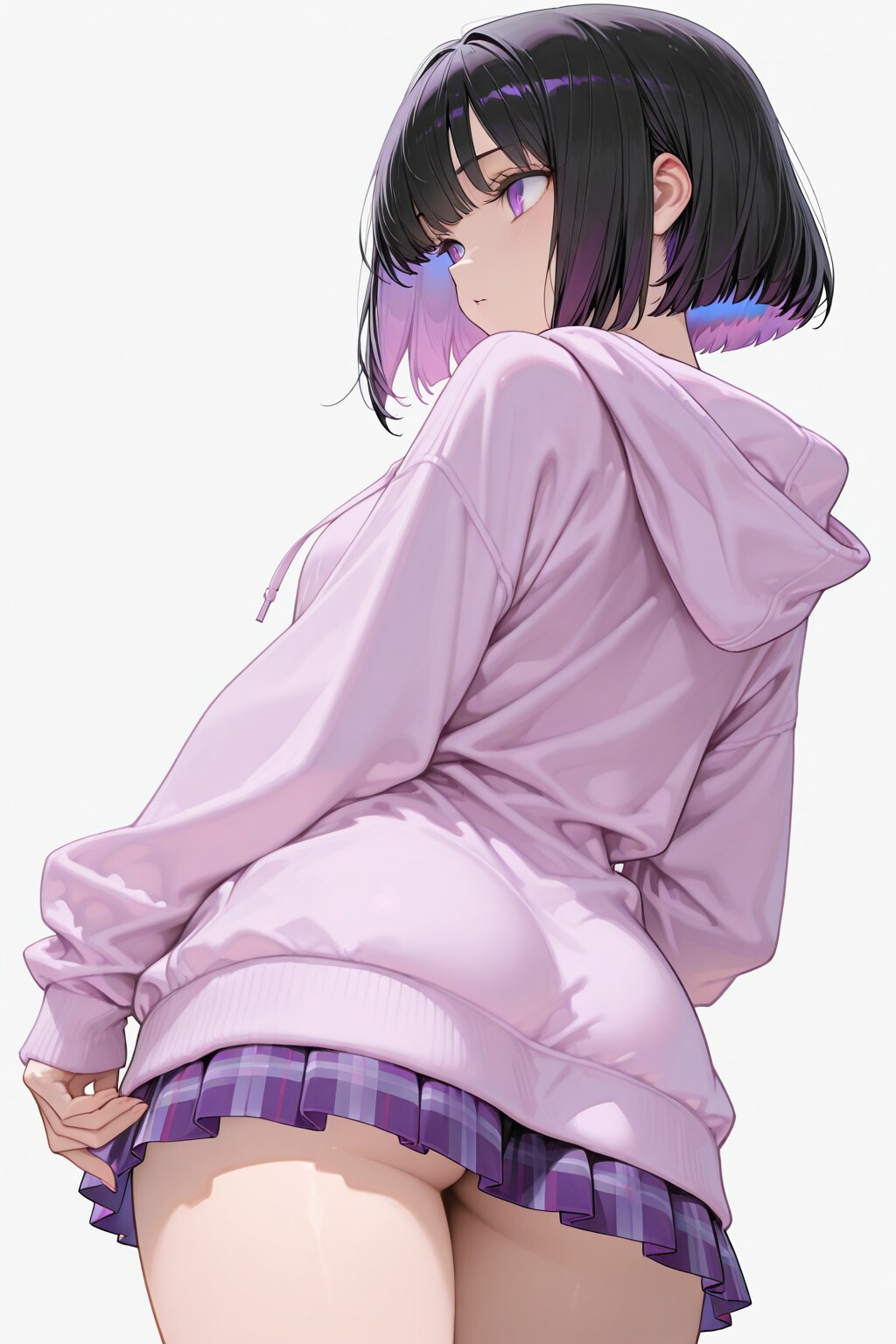 紫色が似合う女の子